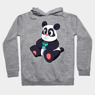 Panda with Cup of Coffee Hoodie